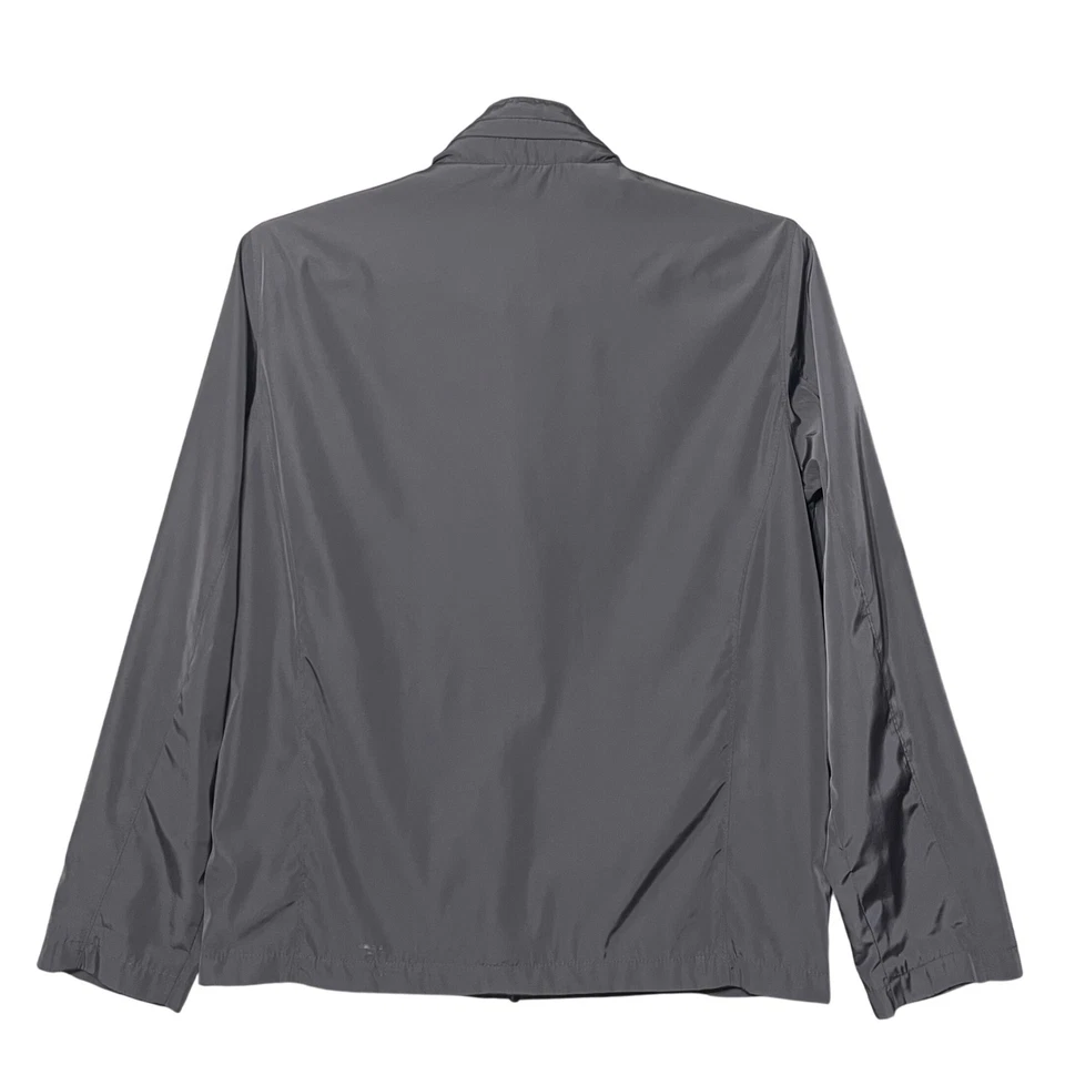 Chaqueta TECH by TUMI Gris Carbón Ligera Cremallera Completa Resistente al Agua con Capucha Foto 3 de 4