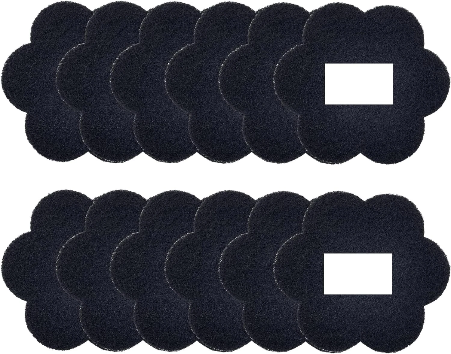 12-Pack Universal Trash Can Odor Absorbing Filters, Activated Charcoal black