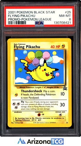 Flying Pikachu graded PSA 8 for sale on eBay