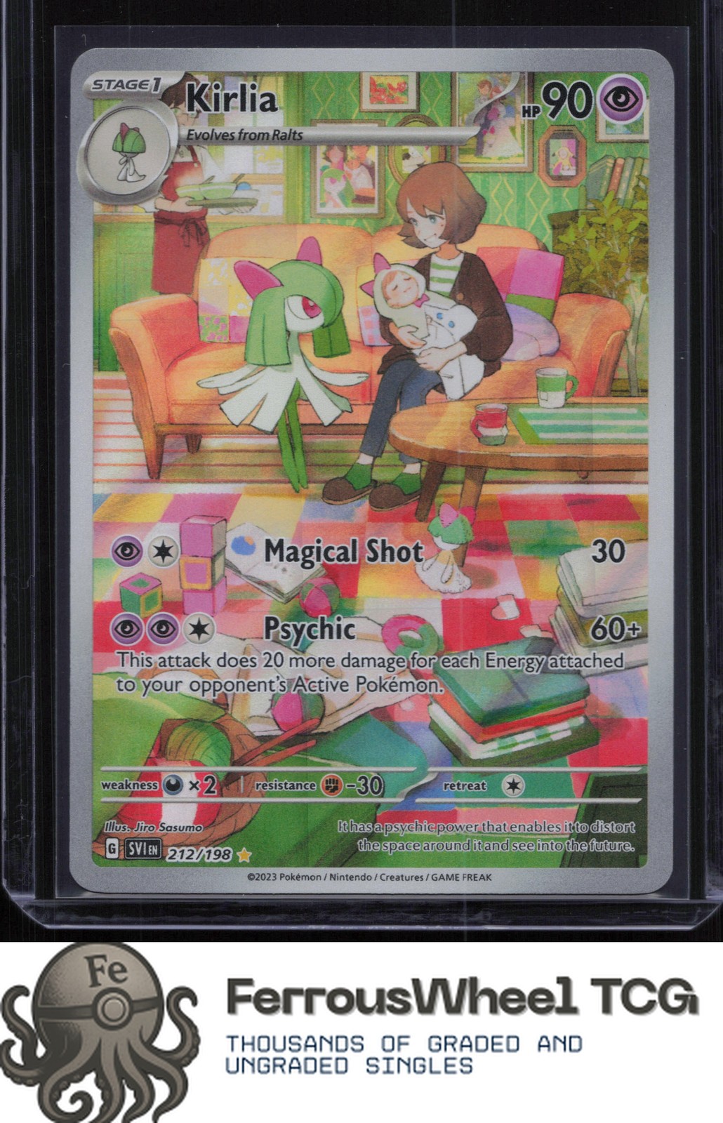 pokemon card kirlia price 2023 Scarlet & Violet #212/198 Illustration Rare Guide 061/189 / Uncommon Card Type / HP / Stage Pokemon Hidden Fates Shiny Rare