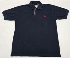 Polo Burberry uomo blu navy manica corta taglia L cotone