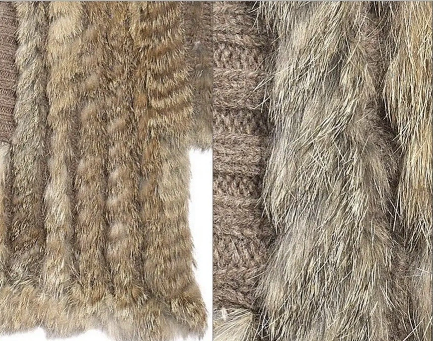 Chaleco de piel de conejo real Marc By Marc Jacobs marrón talla S ¡Se ve increíble! Foto 4 de 4