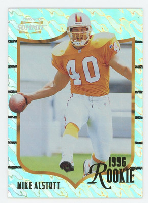1996 Summit Ground Zero Silver Foil #158 Mike Alstott RC SP RARE