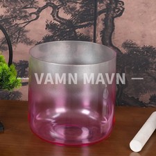 Cosmic Sound Bowl F# Tone Thymus Chakra Quartz Crystal Singing Bowl 6"+Bag