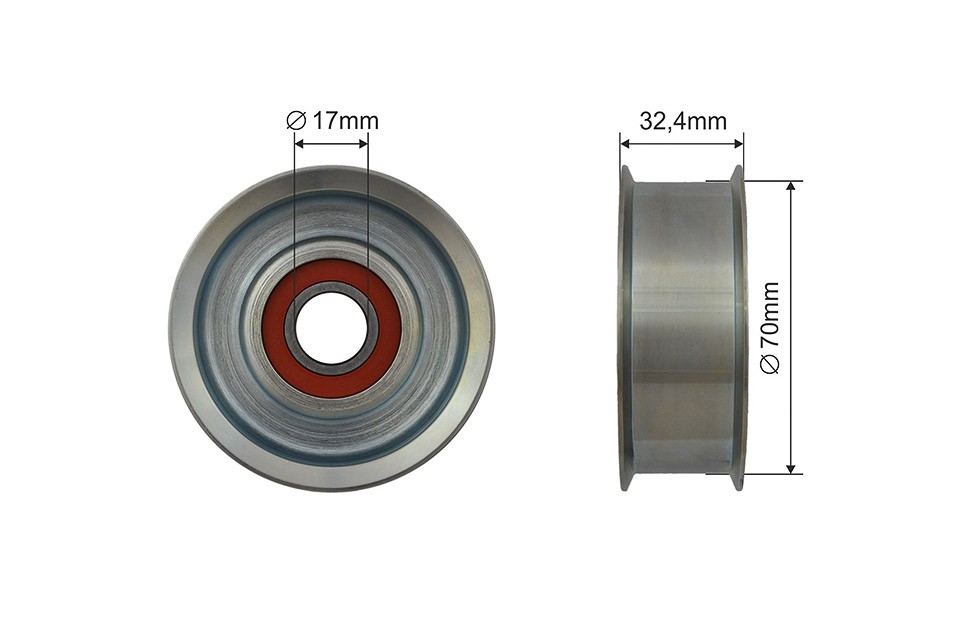TENSIONER PULLEY VRIBBED BELT RNK-NS-045 FOR INFINITI NISSAN VQ37VHR 3.7L 6cyl G - Image 7