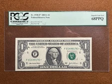 2003 A $1 dollar fr.1930-F  PCGS 68PPQ STAR NOTE