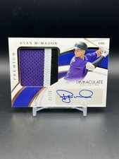 2019 Immaculate Premium Game-worn Patch RYAN MCMAHON Auto /25 #PR-RM Rockies