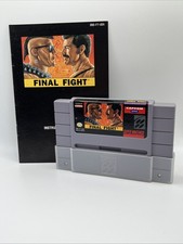 Final Fight With Manual Super Nintendo SNES Authentic Working Tested