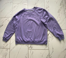 Aerie Womens Large Purple Crewneck Sweatshirt This Feels Seriously Soft Raglan