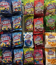 Dubble Bubble BUBBLE GUM- Mystery- Variety - Assorted Flavors- LOT OF 10 BAGS 