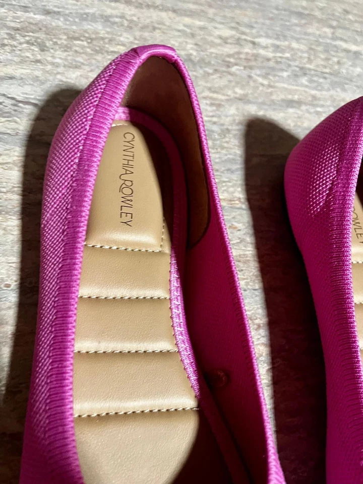 Sapato Feminino Cynthia Rowley Scarlett Rosa Balé Liso Tamanho 8.5M - Imagem 4 de 4