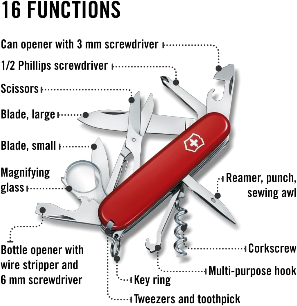 Victorinox Explorer Swiss Army Knife, 16 Function Swiss Made