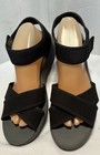 Clark’s Black Sandals  Size 11 Wedge Heel Adjustable Ankle Strap Cloud Stepper — photo 3