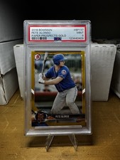 BP137 Pete Alonso Gold /50 - 2018 Bowman -  Mets - PSA 9