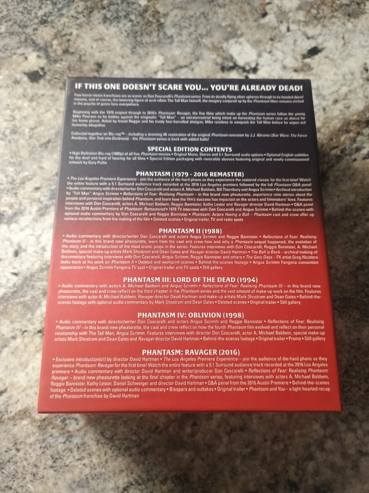 Phantasm The Complete Collection Box Set Blu ray Arrow Video OOP (Region B) - Image 3 of 4