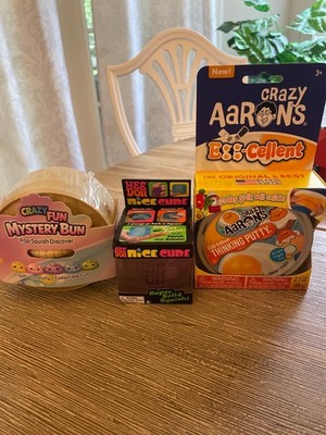 Authentic Needoh Nice Cube, Hallmark Dumpling & Crazy Aarons Eggcelent Putty!