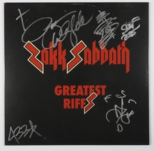 Zakk Wylde JSA  Signed Autograph Record Album Vinyl Zakk Sabbath Greatest Riffs