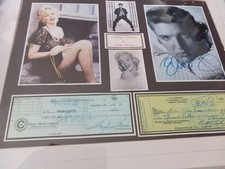 elvis presly auto graph and marilyn monroe