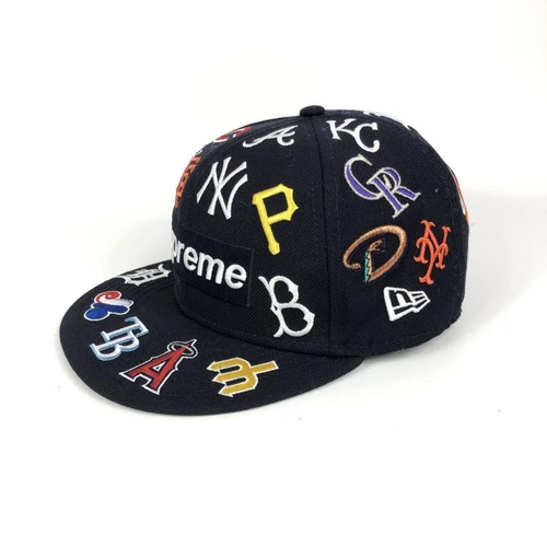 Casquette de baseball New Era Supreme Collaboration logo Major League taille 57,7 cm