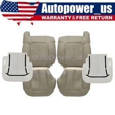 For 1999-2002 Chevy Silverado Front Seat Cover No Armrest Med Tan & Foam Cushion