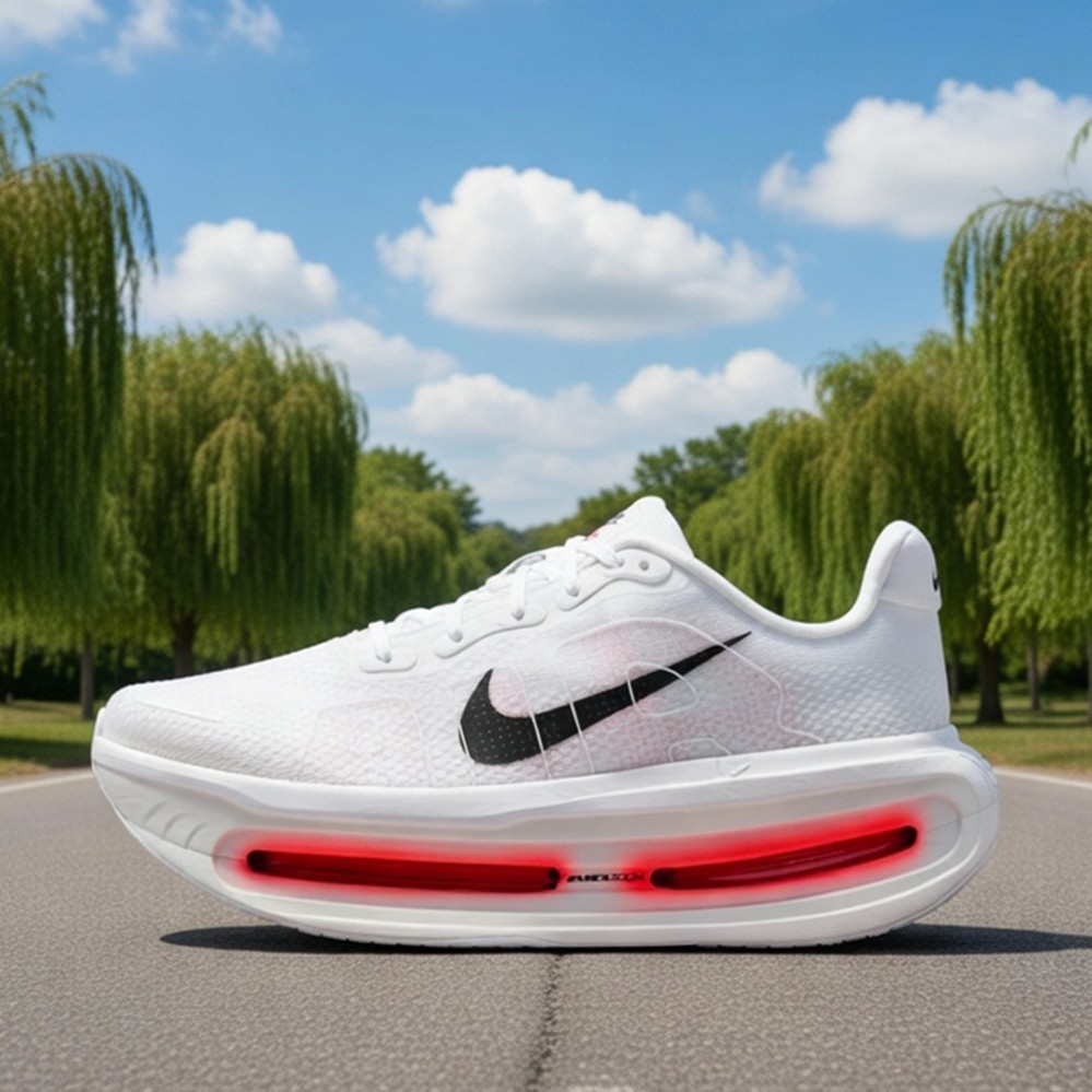 Men's Size Nike Vomero Premium 'White Bright Crimson' Lightweight