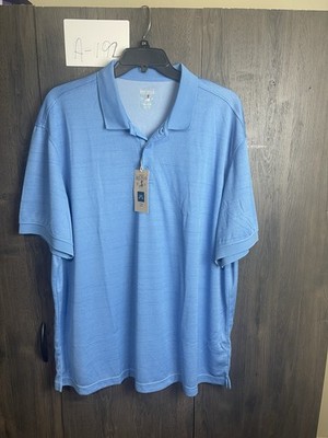 NWT RedHead Shirt Mens 2XL Blue Polyester Polo Vented Dad Fishing Golf Outdoors