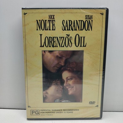 Lorenzos Oil (1992) Region 4 DVD - Nick Nolte, Susan Sarandon - Brand New Sealed