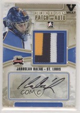 2011-12 ITG Between the Pipes Vault Black Jaroslav Halak #GUPA-JH Patch Auto 0c3