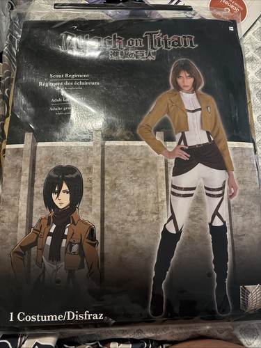 Attack on Titan Scout Regiment Adult Costume Halloween Cosplay Anime Women's LG
