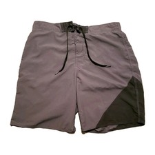 Joe Boxer Gray Boardshorts w/ Black Accent Panel L/G 