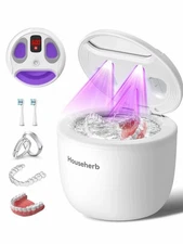 Ultrasonic Cleaner 45kHz Retainer Cleaner Machine with Digital Timer and 200ML