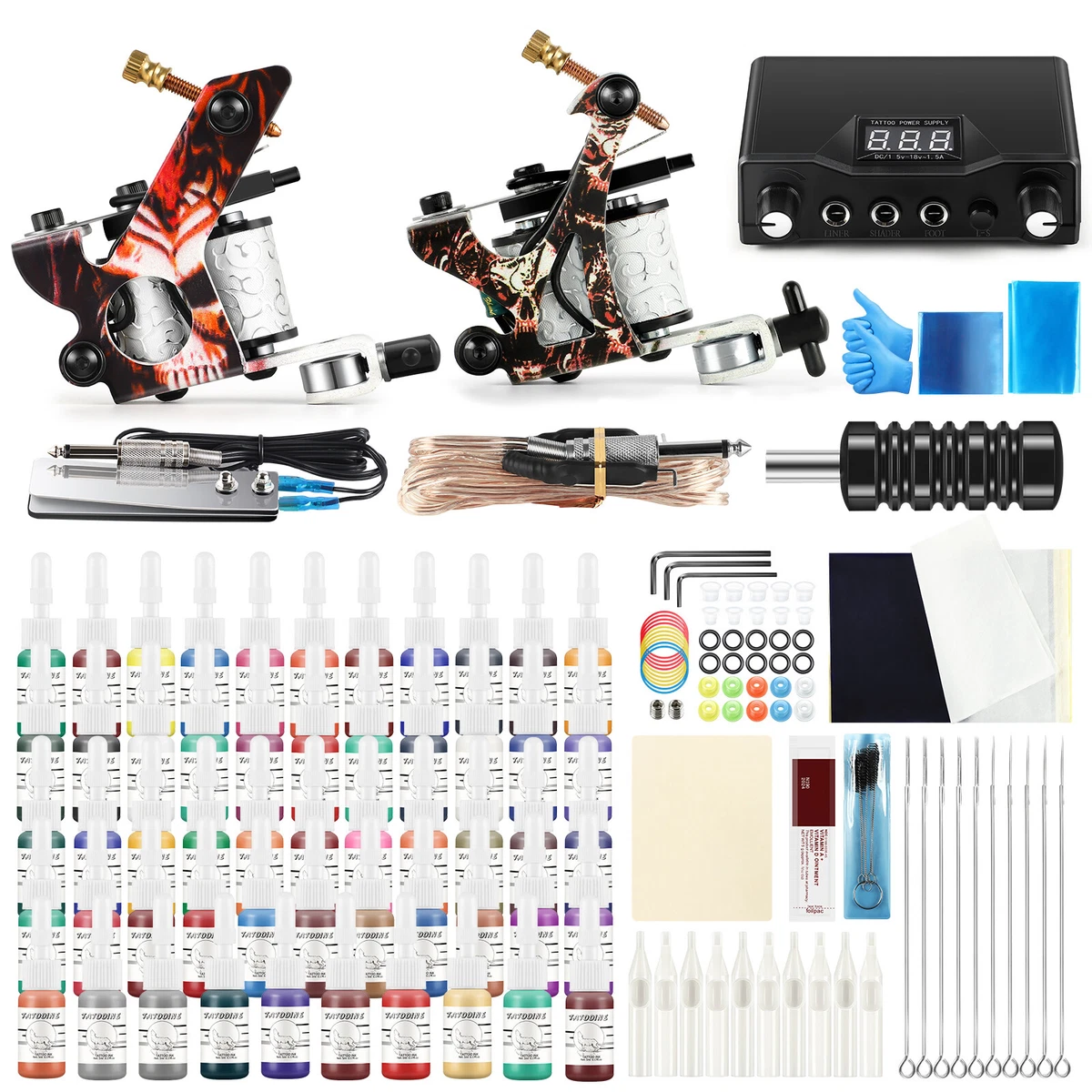 Tatooine Complete Tattoo Kit Tattoo Machine 54Pc Tattoo inks Tattoo Beginner Kit
