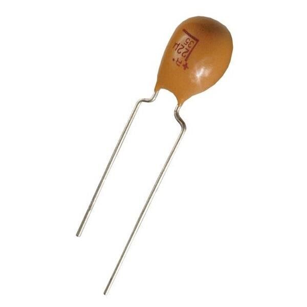 7Pcs TAP106M035CCS Tantalum Capacitors - Solid Leaded 35V 10uF 20% ESR=2 Ohm