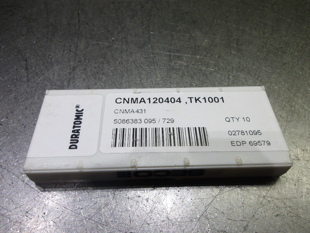 SECO Carbide Inserts QTY10 CNMA120404/CNMA431 TK1001 (LOC2643A) | eBay