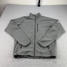 Marmot Tempo Jacket Mens M Gray M3 Full Zip Softshell Outdoor Water Resistant