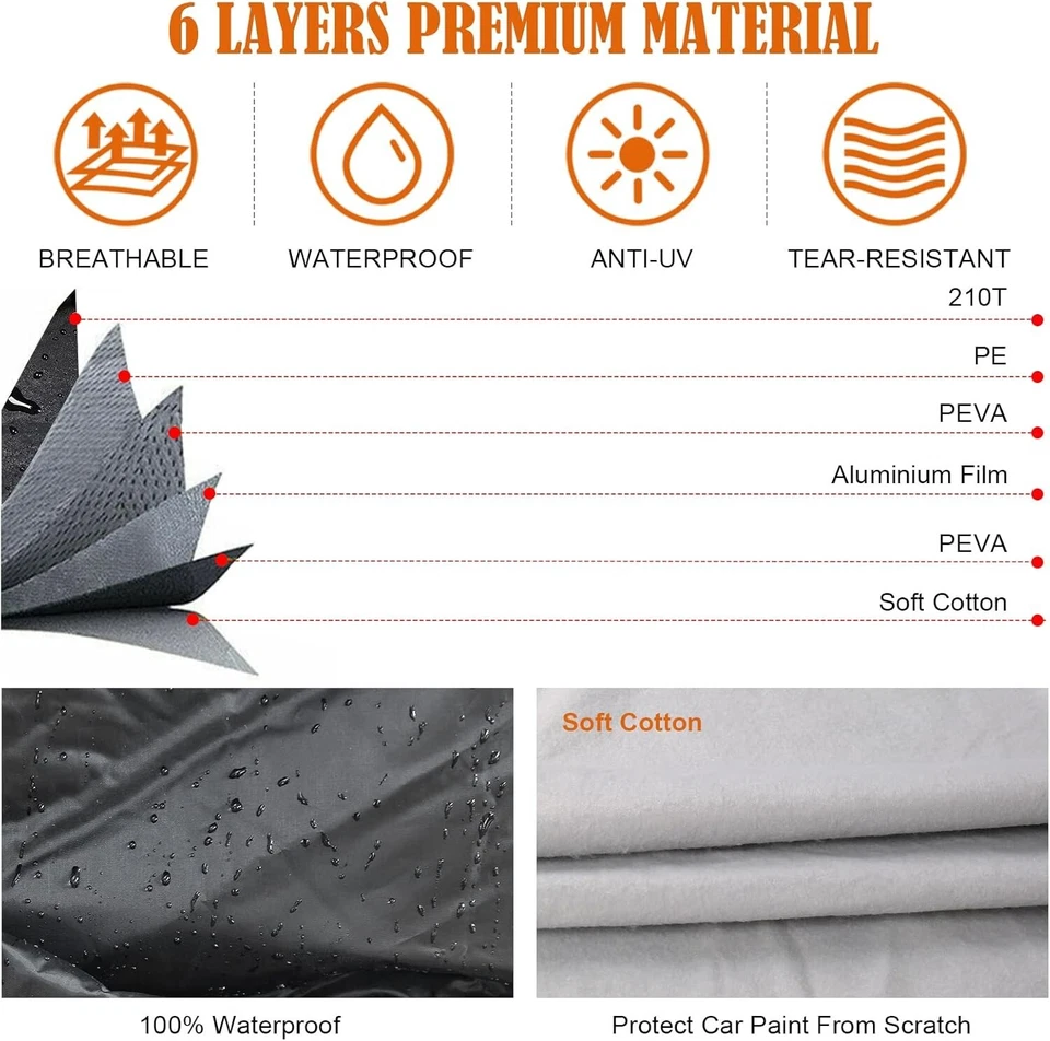 Car Cover For Lexus NX 2015-2022 Custom Fit PE-Black US Stock Foto 4 de 4