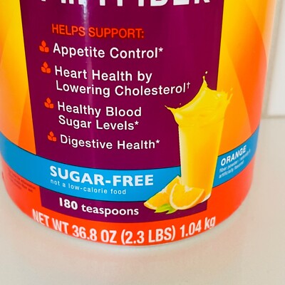 METAMUCIL 4 IN 1 FIBER SUGAR FREE 180 TEASPOONS NET WT 36.8 OZ