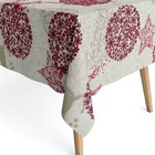 Jacquard Tovaglia Rivestita Cotone Fiocco di Neve Angolare Rotondo Ovale