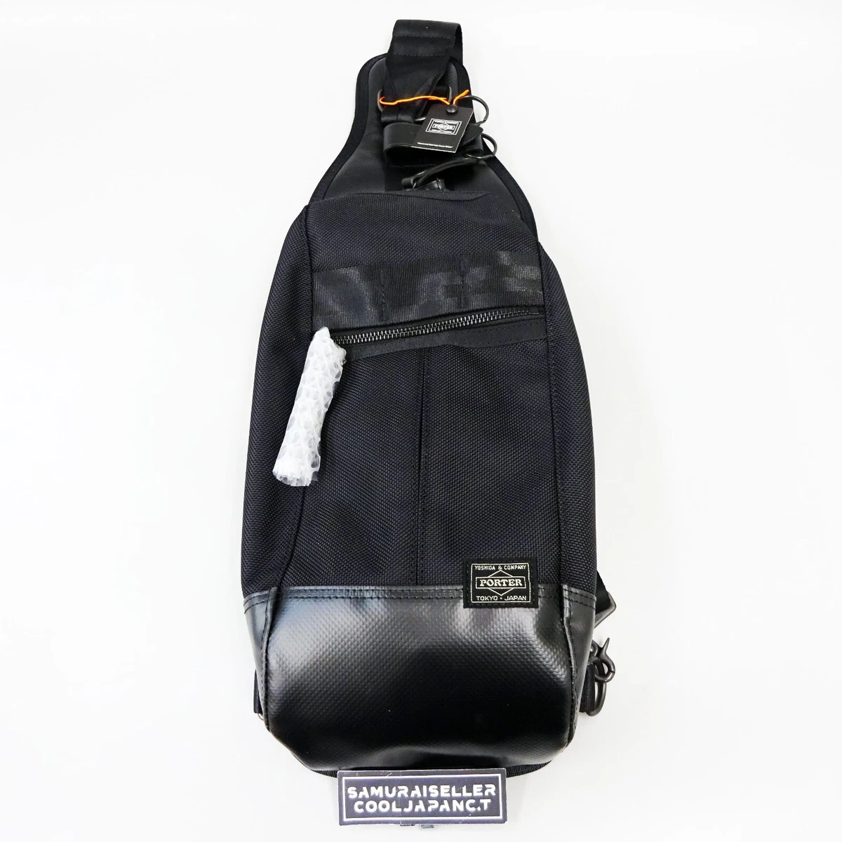 Sac Porte-documents Yoshida PORTER Position Slip En Toile Grise - Fabriqué Au Japon, Occasion Très Bon état (poignée Légèrement Décolorée)
