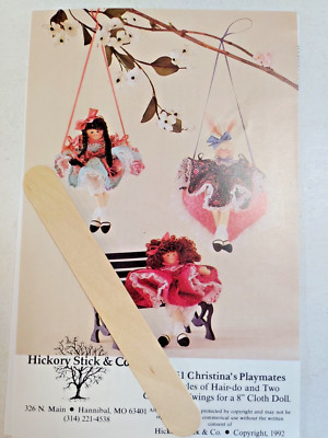 8'' Playmates Dolls Doll Swing Hickory Stick & Co H161 Craft Sewing Pattern Doll