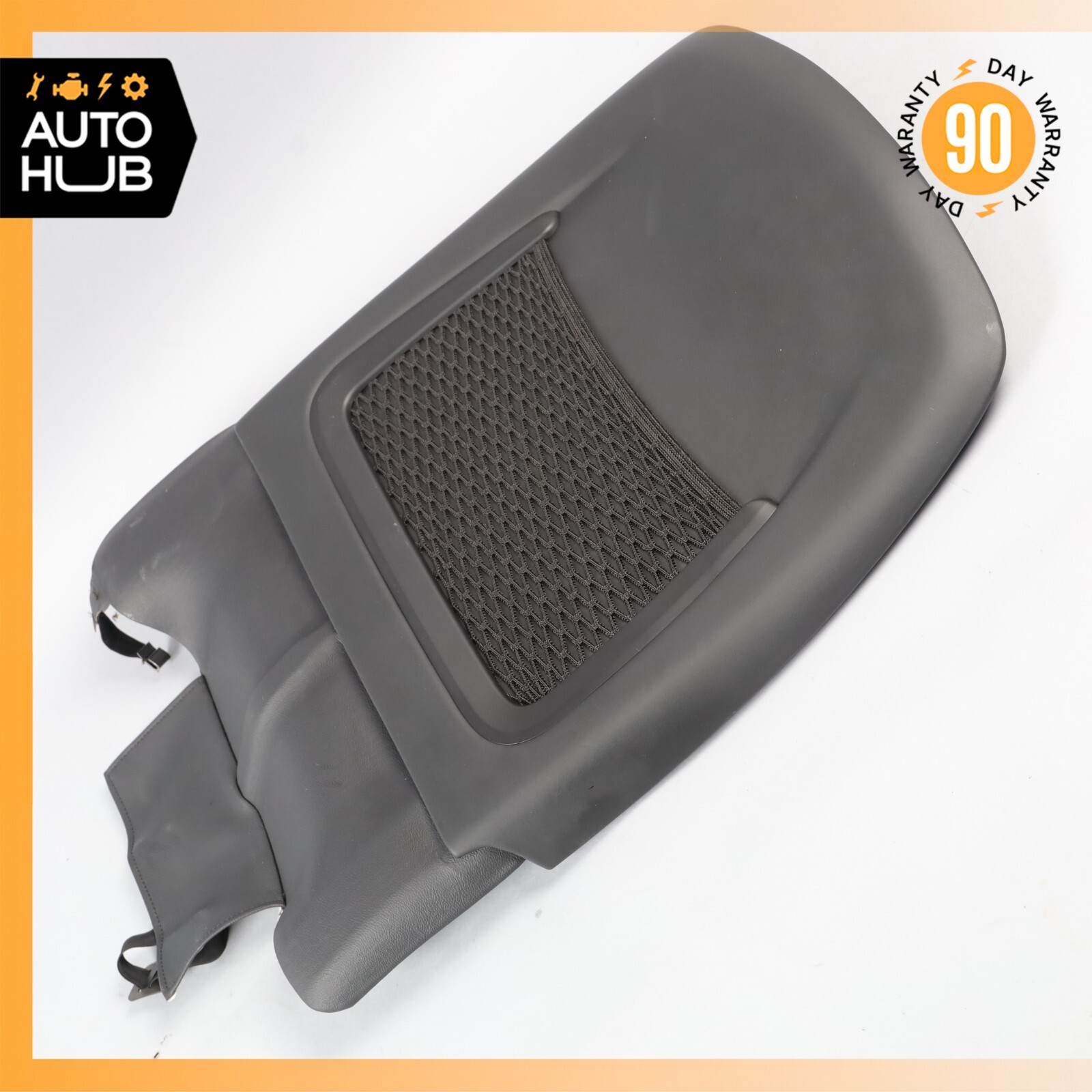 14-22 Maserati Ghibli M157 Front Left Side Seat Back Cover Black OEM