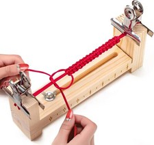 Adjustable Paracord Jig Bracelet Maker Wooden Frame Bracelet Jig Kit DIY