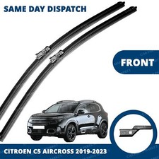 Front Windscreen 26" 16" Aero Wiper Blades Pair for Citroen C5 Aircross 19-24