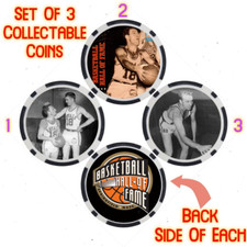 RED HOLZMAN - BASKETBALL HALL OF FAME - COLLECTABLE COIN SET