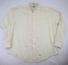 Chaplin Men's Tuxedo Shirt Size 2XL 38/39 Ivory Cream Pleated Formal