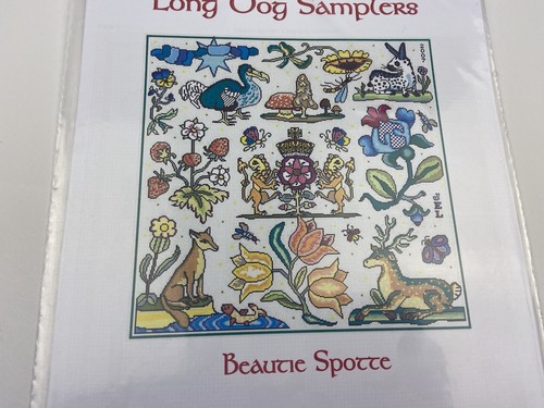 Long Dog Samplers Beautie Spotte Counted Cross Stitch Pattern Sampler Fox Deer - Picture 2 of 3