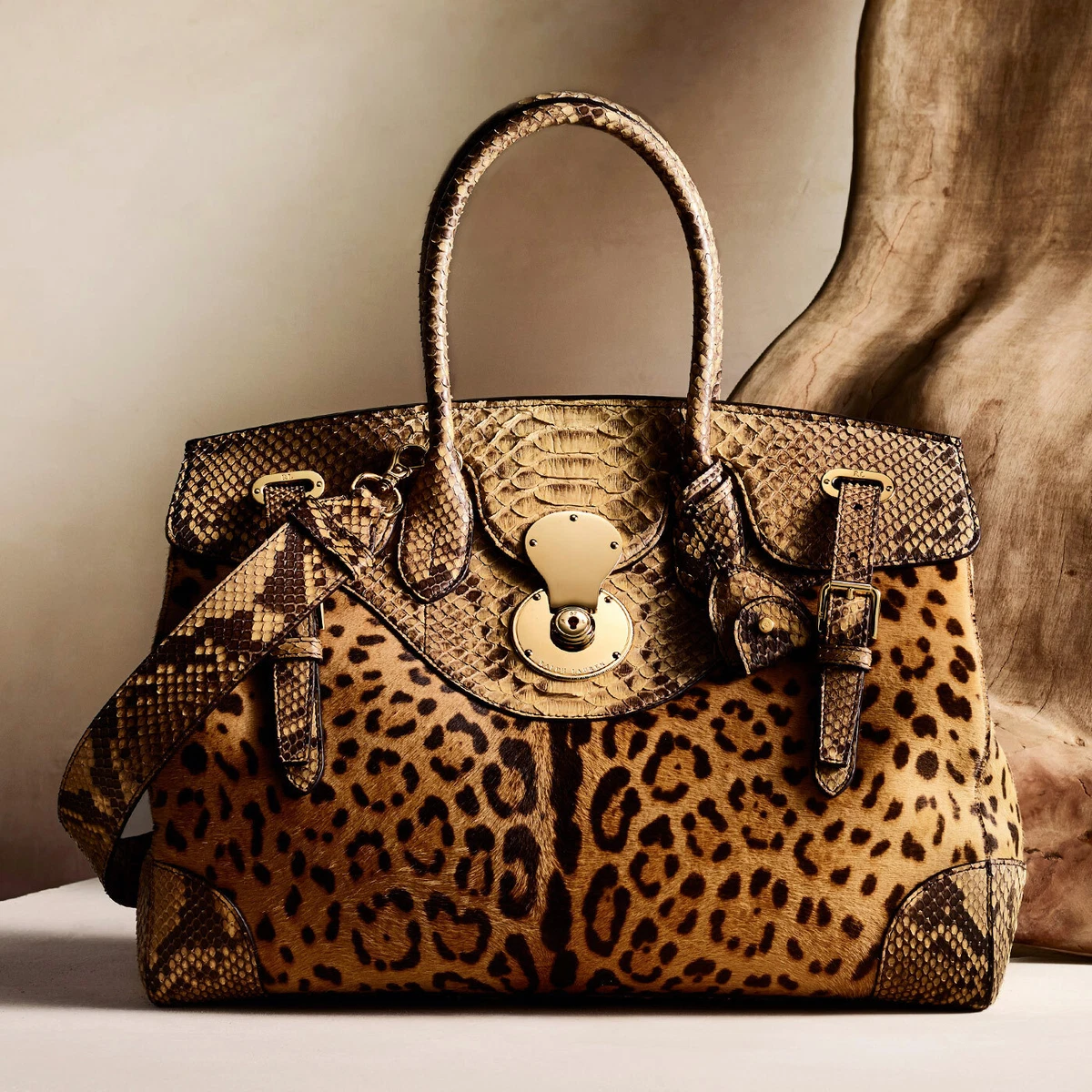 Leopard print cheap leather handbag