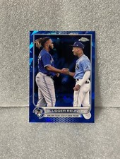 2022 Topps Chrome Sapphire Slugger Reunion #329 Wander Franco Vlad Guerrero Jr