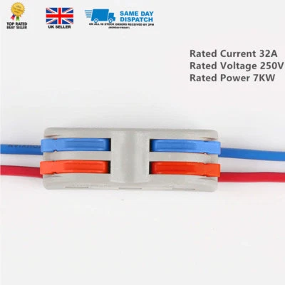 SUPERTECH PCT-2-2 SPL-2 2way universal 32A Electrical Connector Wire Block Clamp Terminal
