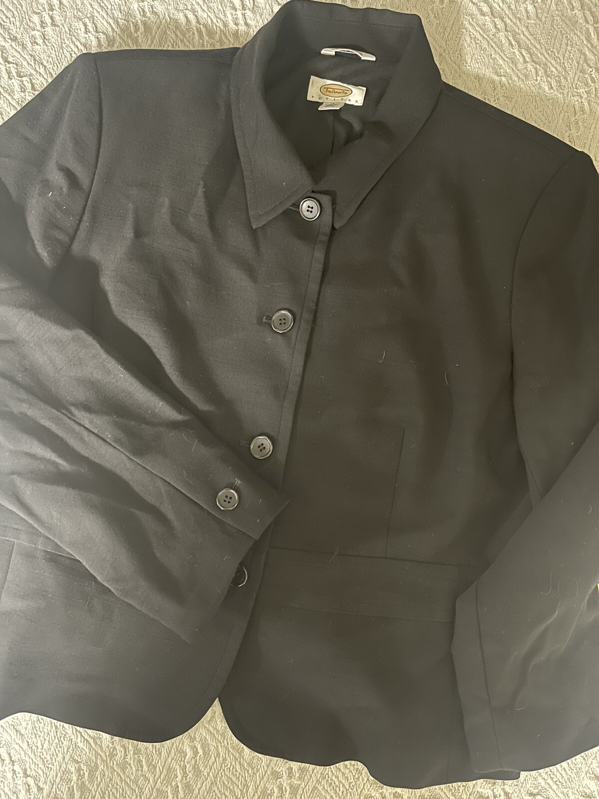 Talbots Jacket Wool Black Button Blazer Jacket Sz… - image 1